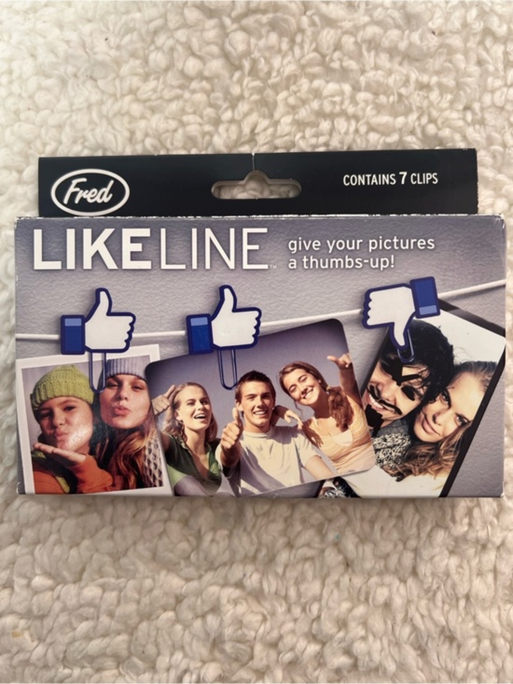 Fred & Friends "Like Line" Hanging Photo Picture Clips